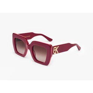 Emmanuelle Khanh Midnight Sunglasses in Red